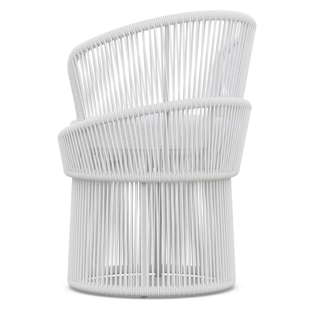 Shoreline Outdoor Swivel Dining Chair | White