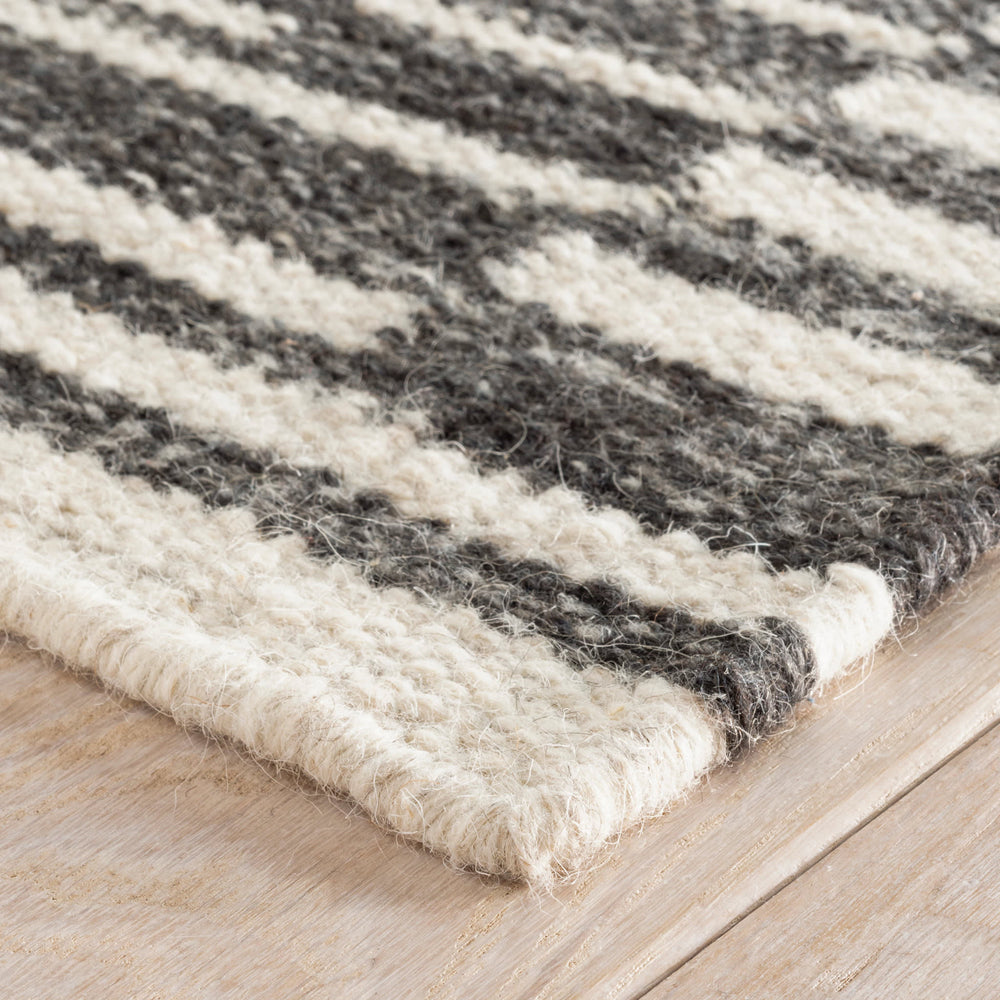 Heights Handwoven Wool Rug | Charcoal