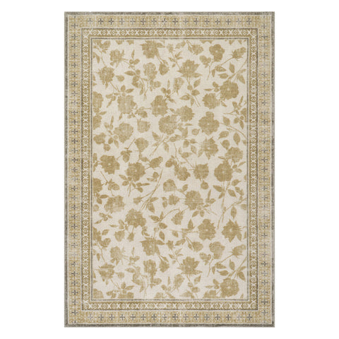 Botanica Hand-Tufted Botanical Wool-Blend Rug | Olive Green