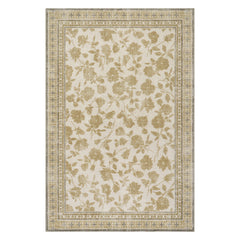 Botanica Hand-Tufted Botanical Wool-Blend Rug | Olive Green