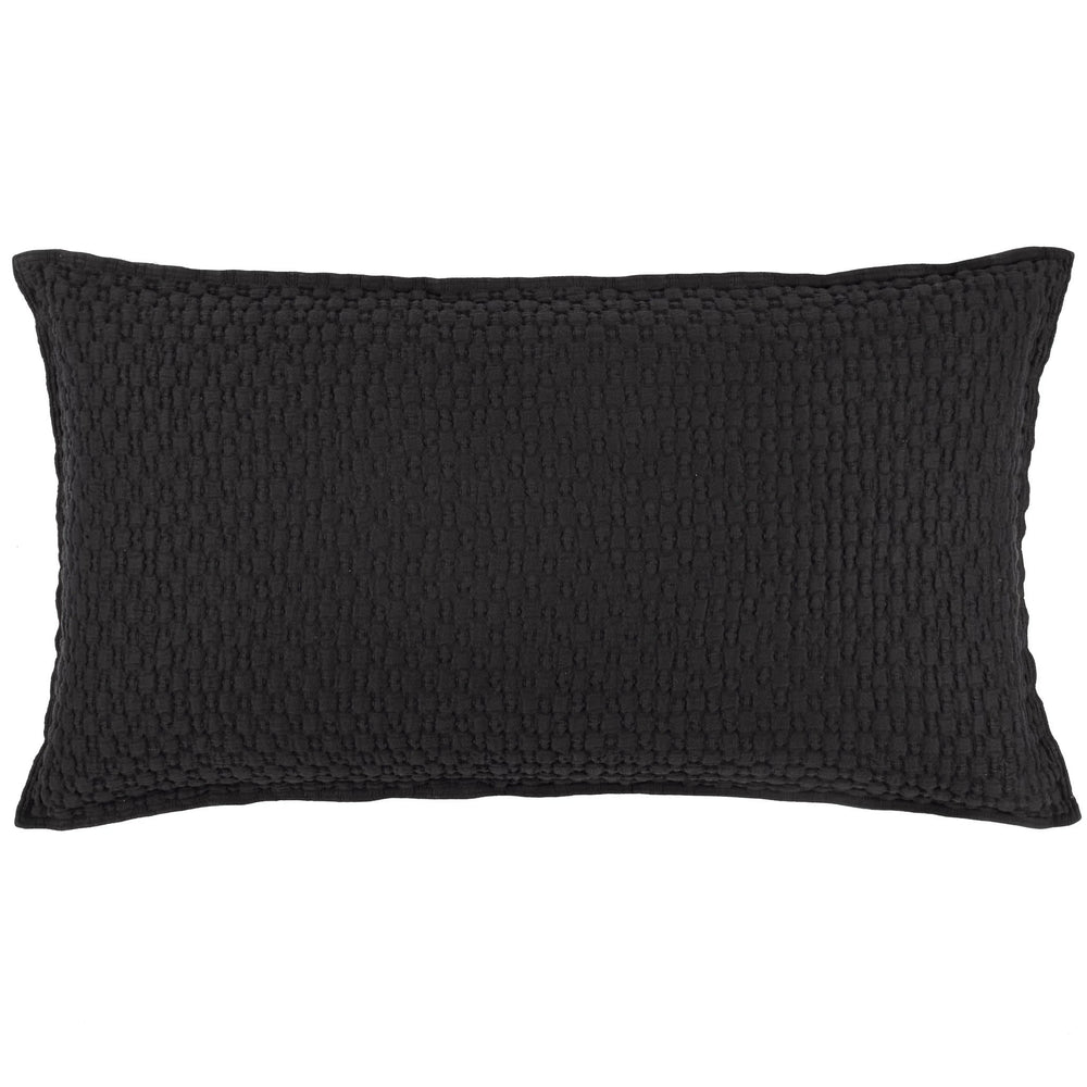 Lodi Matelasse Sham | Black