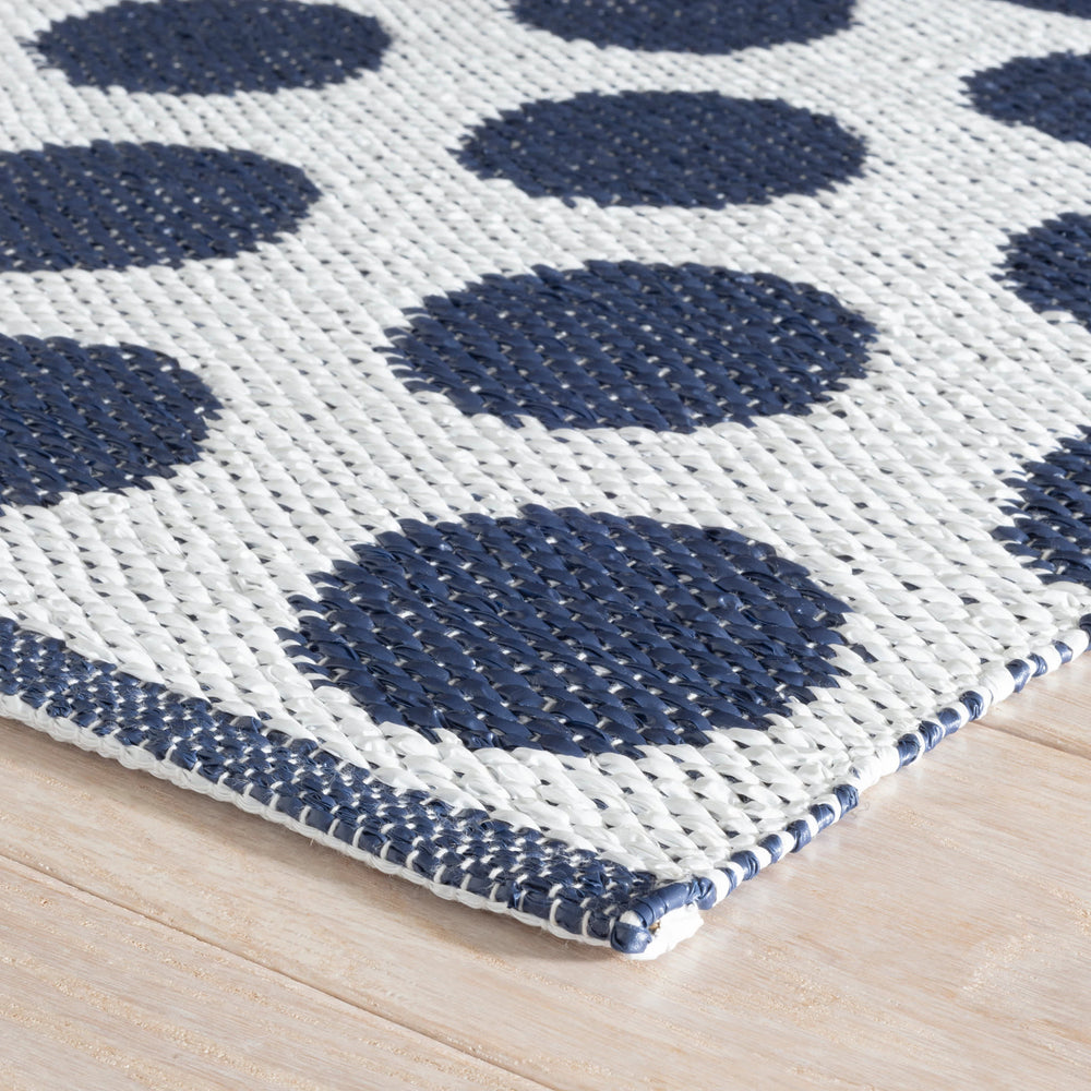 Dot Handwoven Indoor/Outdoor Rug | Navy