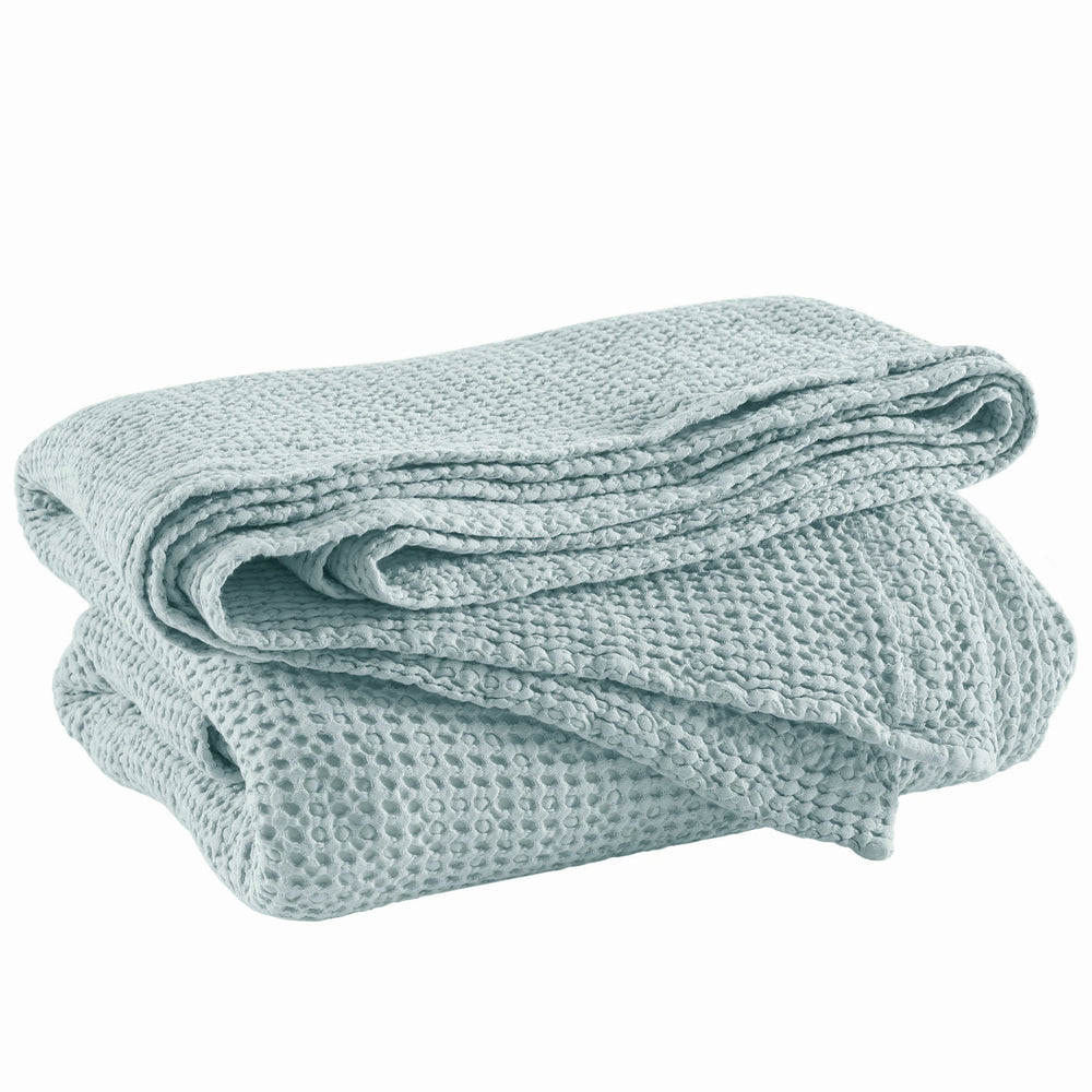 Bubble Matelasse Coverlet | Sky