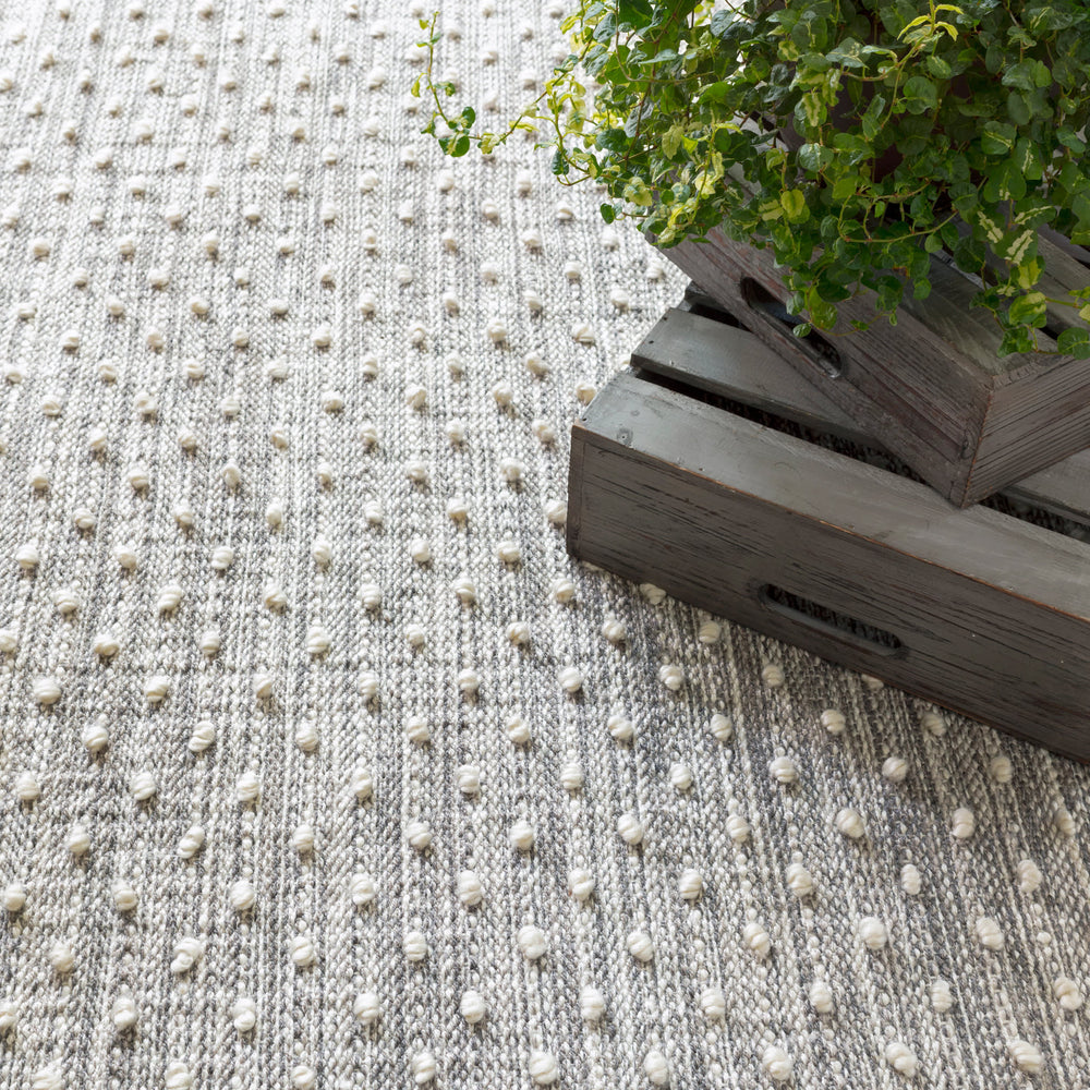 Hobnail Handwoven Performance Rug | Grey