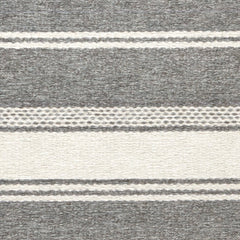 Bowman Stripe Machine Washable Rug Swatch | Grey