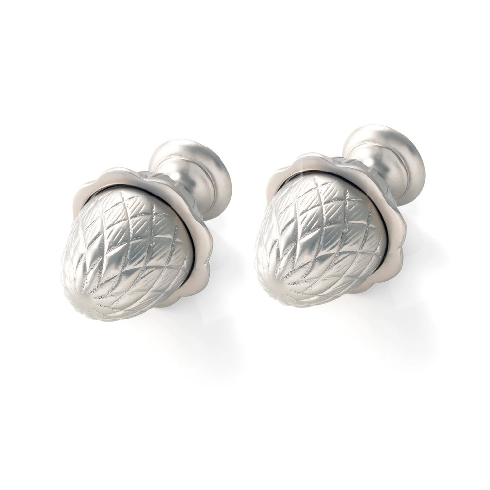 Pineapple Finials | Satin Nickel