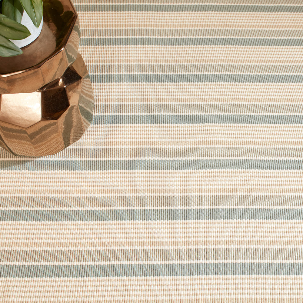Mystic Stripe Handwoven Indoor/Outdoor Rug | Slate