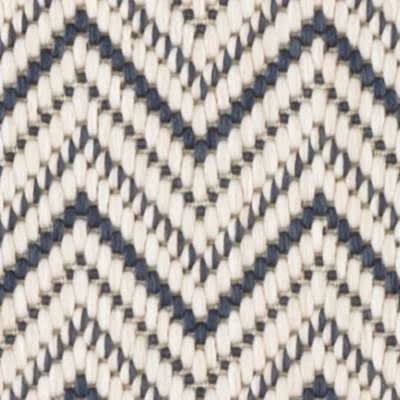 Happy Chevron Woven Indoor/Outdoor Custom Rug Swatch | Navy