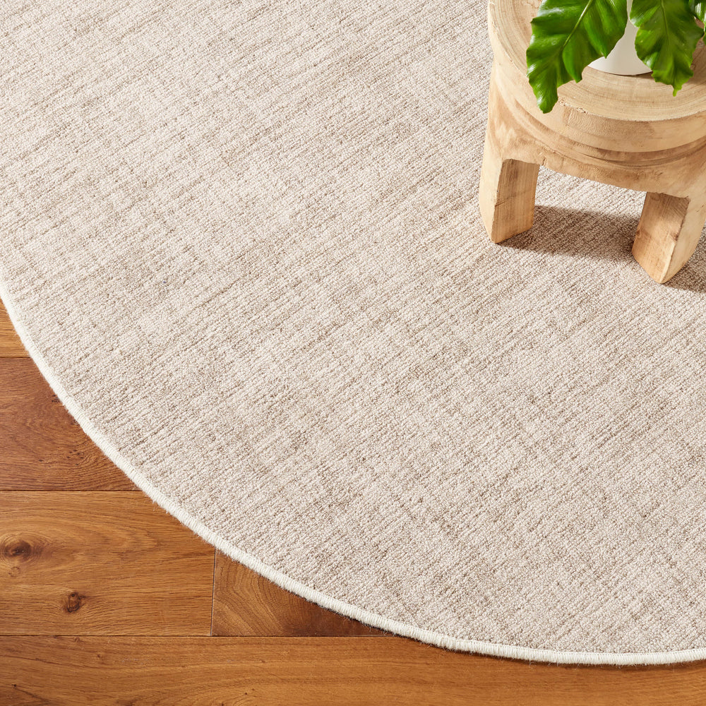 Crosshatch Hand Micro Hooked Wool Custom Rug | Ivory