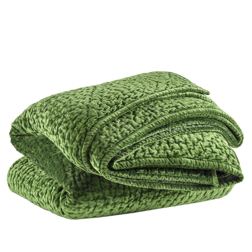 Parisienne Velvet Quilt | Evergreen
