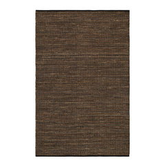 Gravel Handwoven Jute Rug | Black/Natural