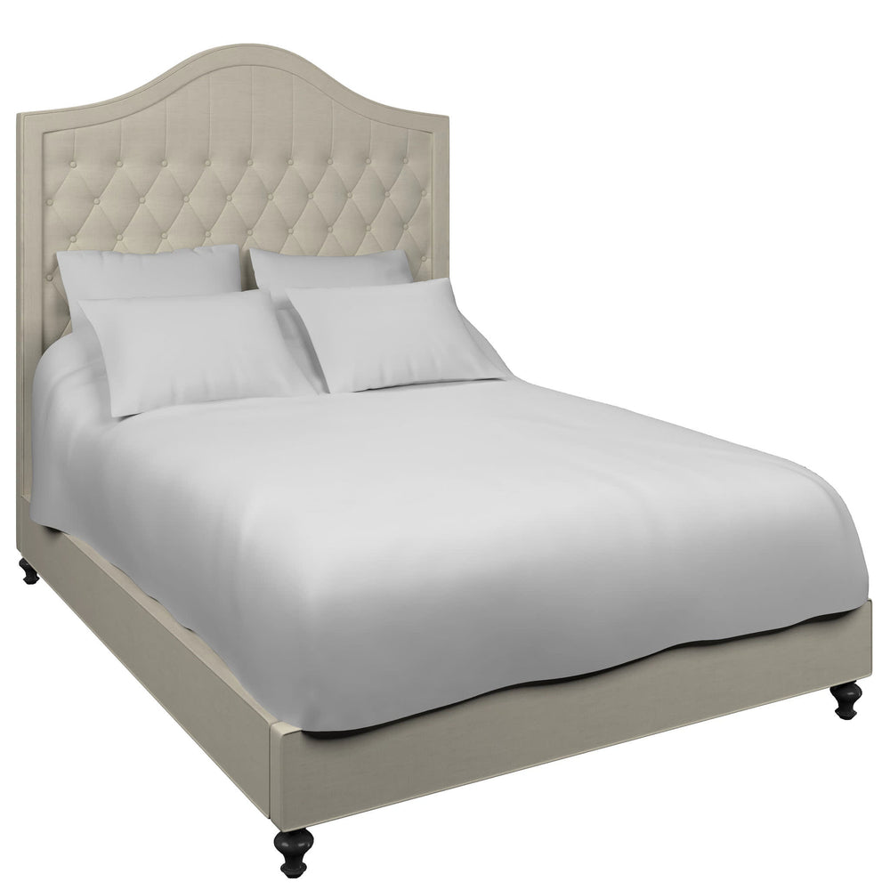 Essex Bed | Estate Linen Pearl Grey