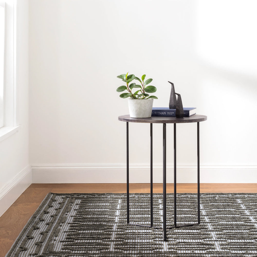 Campbell Handwoven Wool Rug | Iron