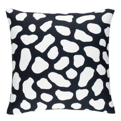 Pebbles Indoor/Outdoor Decorative Pillow Cover | Black