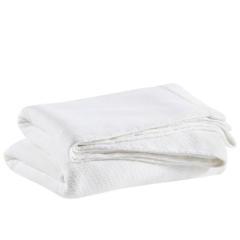 Quinn Cotton Blanket | White