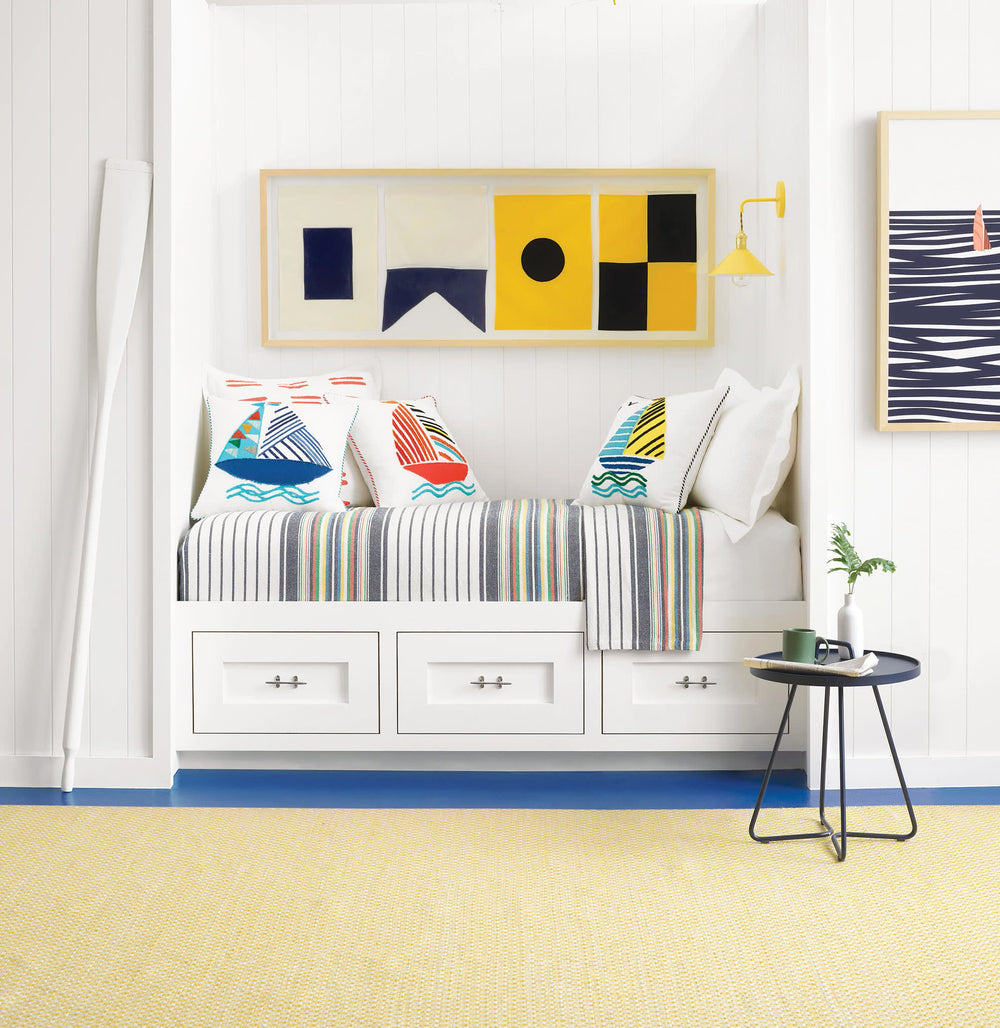 Mainsail Handwoven Indoor/Outdoor Rug | Yellow