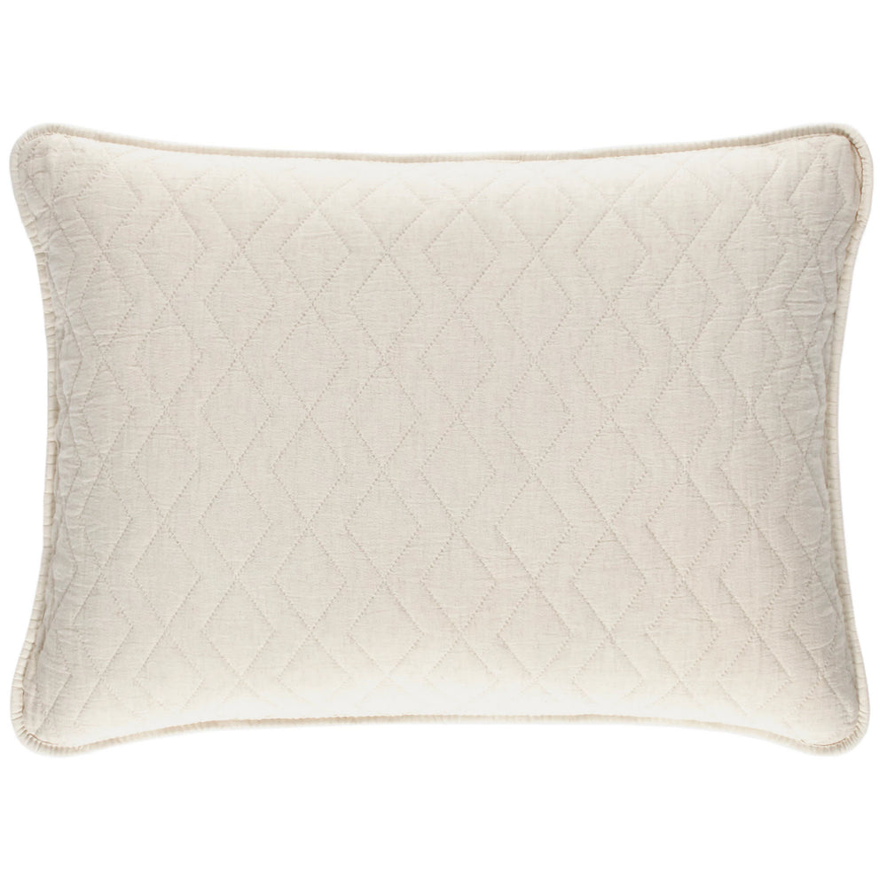 Birdie Quilted Sham | Natural