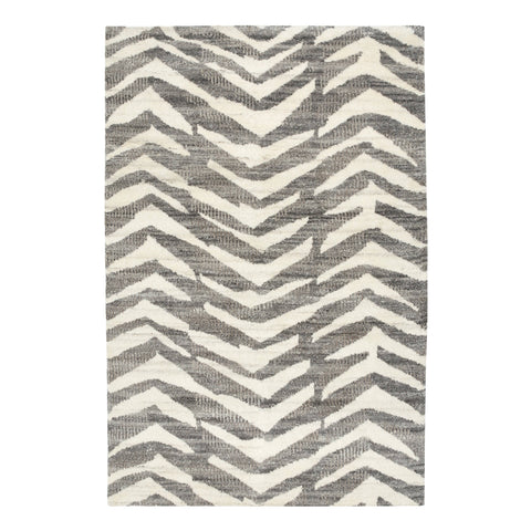 Farah Hand Knotted Wool Rug | Grey