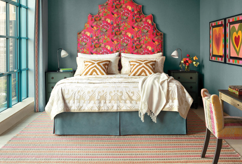 Long Slade Handwoven Cotton Rug | Spice
