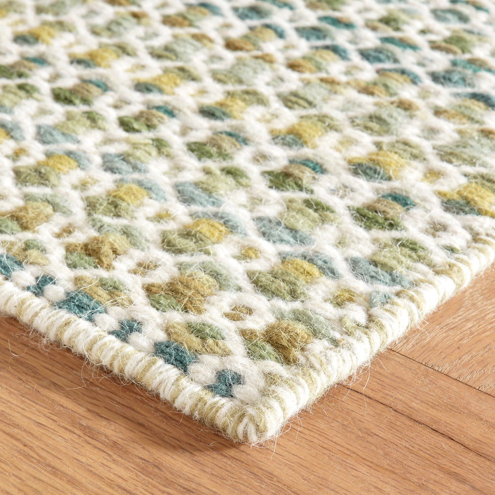 Poppy Handwoven Wool Rug | Moss
