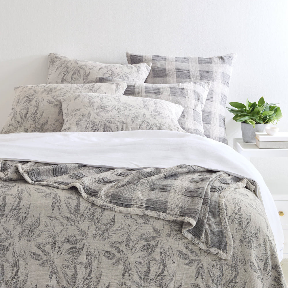 Theodore Matelasse Coverlet | Charcoal