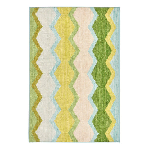 Safety Net Machine Washable Rug | Green