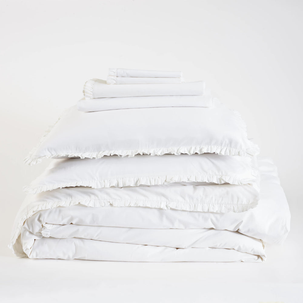 Classic Ruffle White Core Bedding Bundle | None