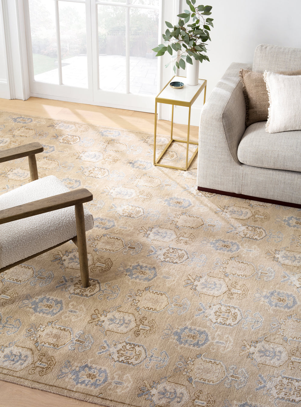 Ashby Hand Knotted Wool Rug | Taupe