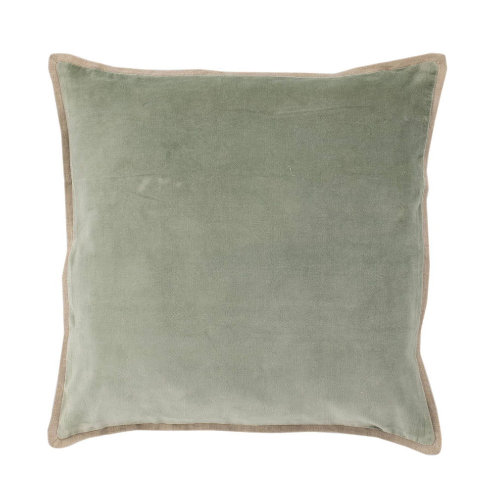 Gehry Velvet/Linen Decorative Pillow Cover | Desert Sage