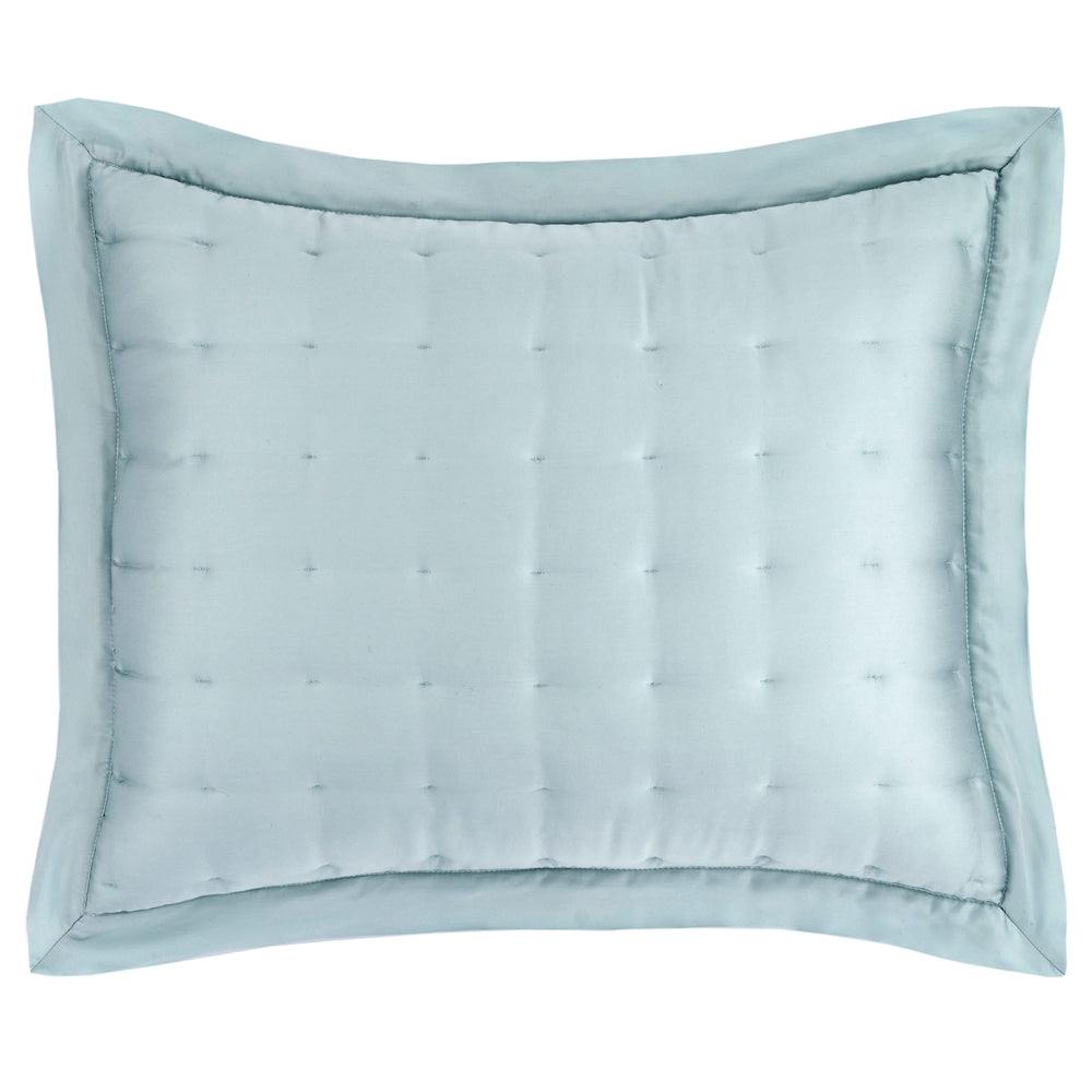 Silken Solid Puff Sham | Robin's Egg Blue