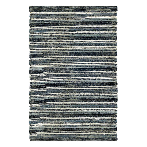 Francisco Handwoven Cotton Rug | Black