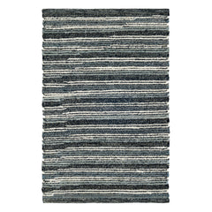 Francisco Handwoven Cotton Rug | Black