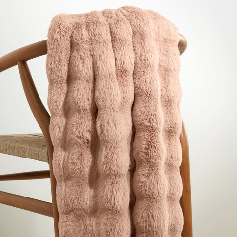 Fab Faux Throw | Rose Quartz