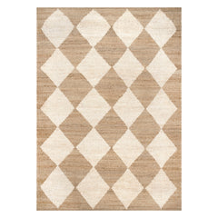 Hearth Diamond Jute Rug | Natural