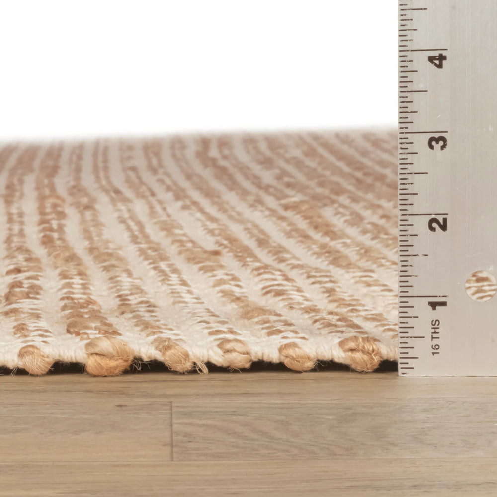Gravel Handwoven Jute Rug | Ivory/Natural