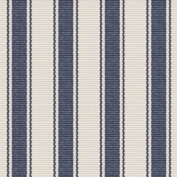 Awning Stripe Machine Washable Rug Swatch | Blue