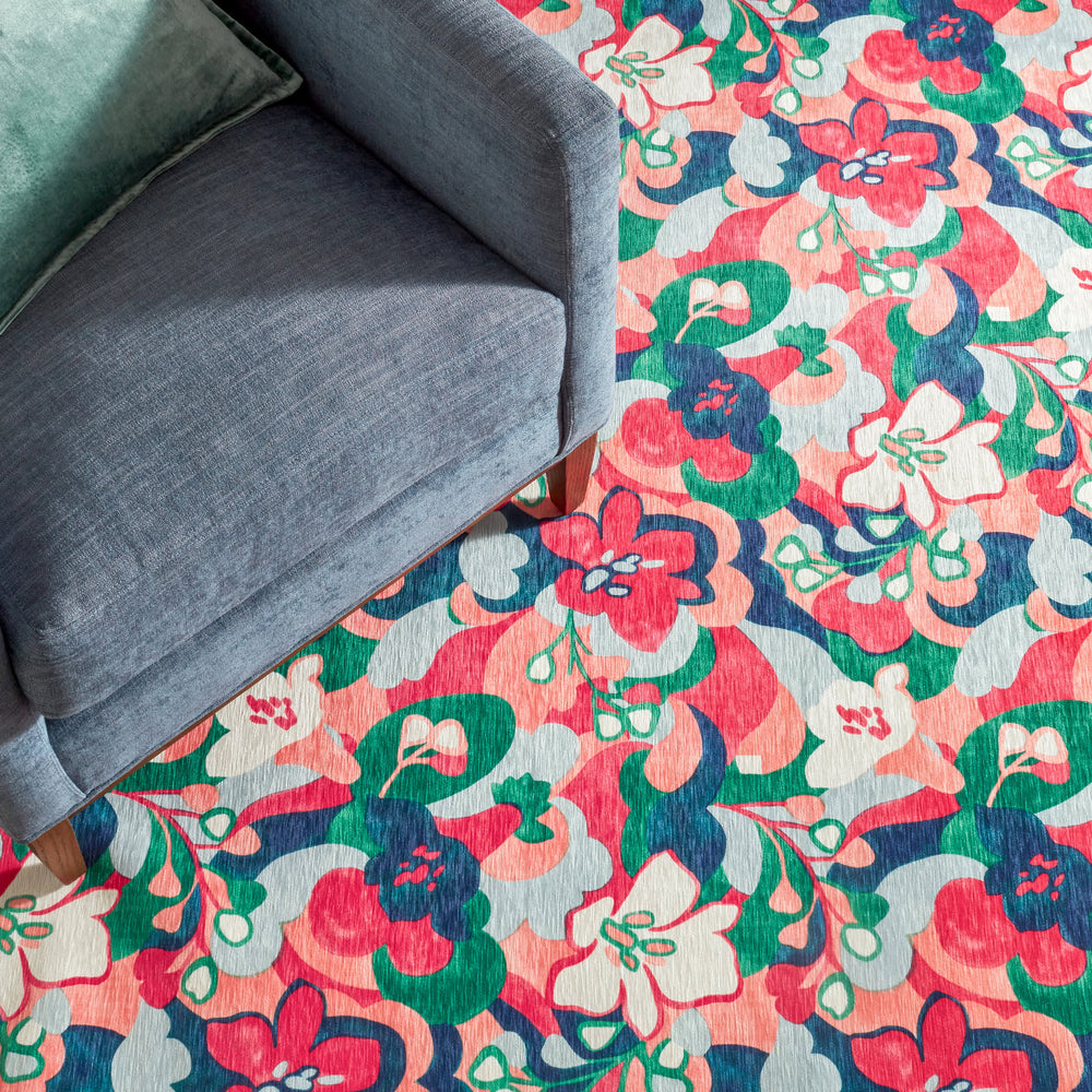 Dreamy Daisies Machine Washable Rug | Multi