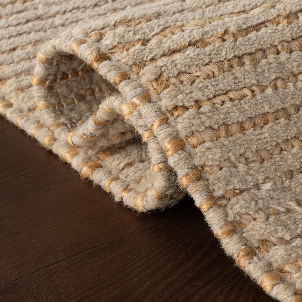 Vicart Modern Striped Bohemian Rug | Grey