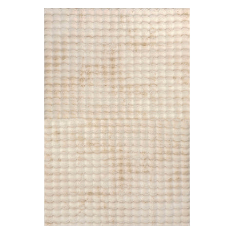 Katy Checkered Cloud Washable Rug | Beige