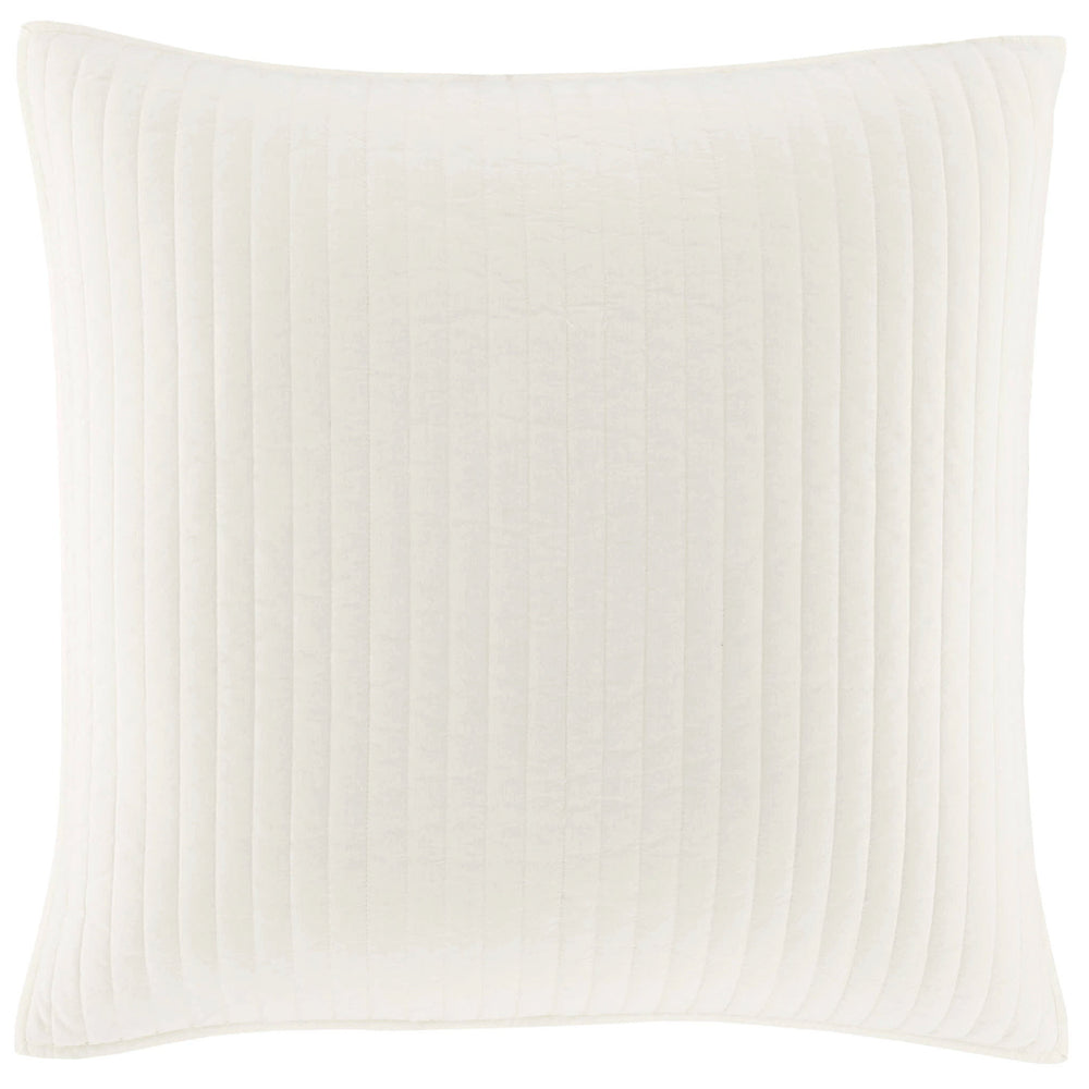 Cozy Cotton Quilted Sham | Ivory