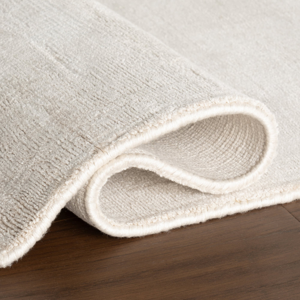 Alva Hand Loom Knotted Viscose Rug | Sand