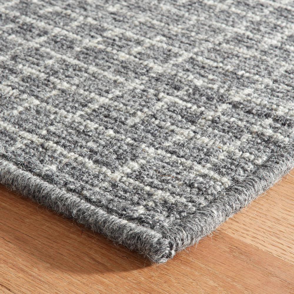 Conall Hand Micro Hooked Wool Custom Rug | Grey