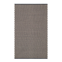 Dainty Diamond Handwoven Cotton Rug | Navy/Ivory