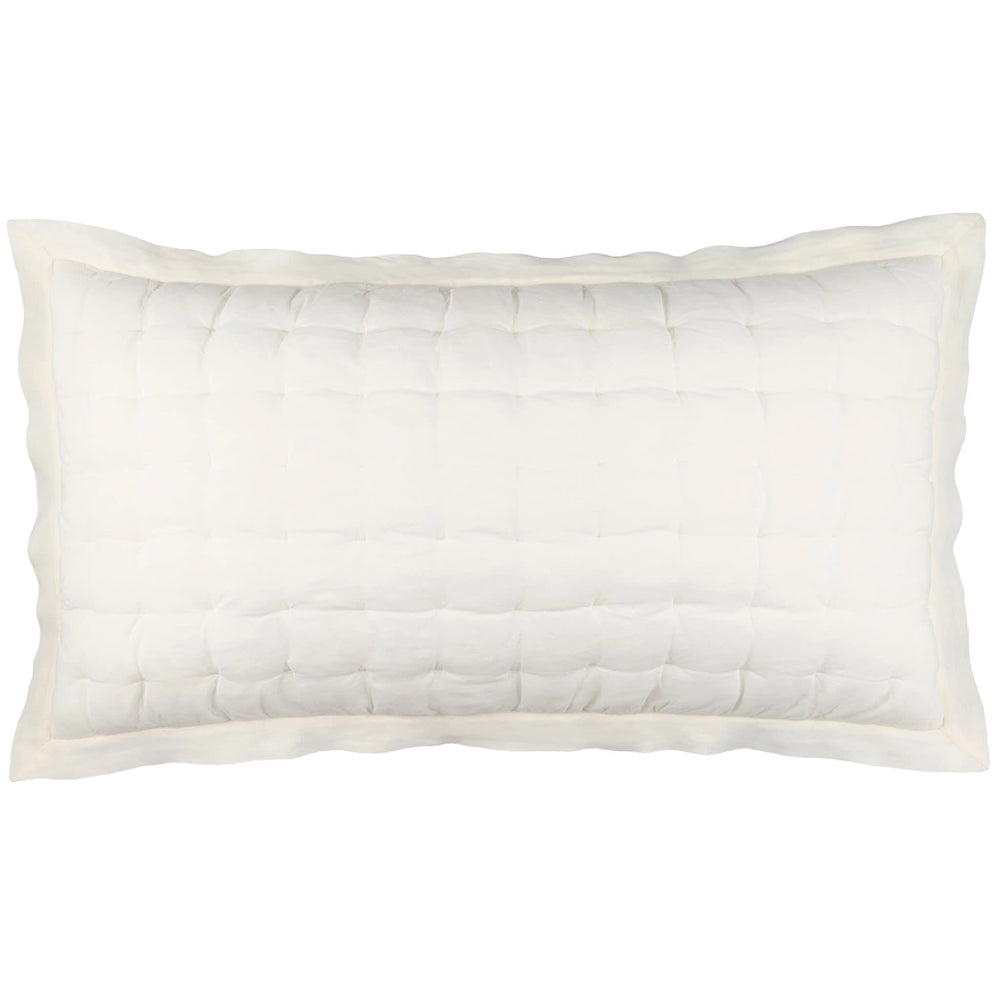 Lush Linen Puff Sham | Ivory