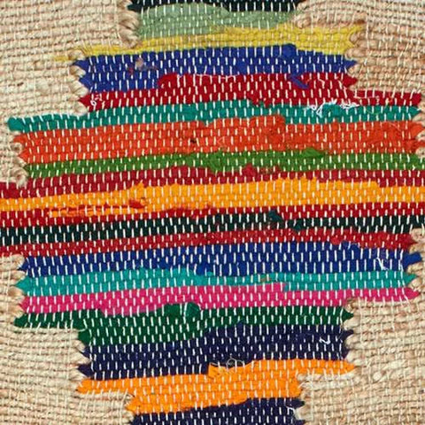 Mod Chindi Handwoven Jute Rug Swatch | Multi