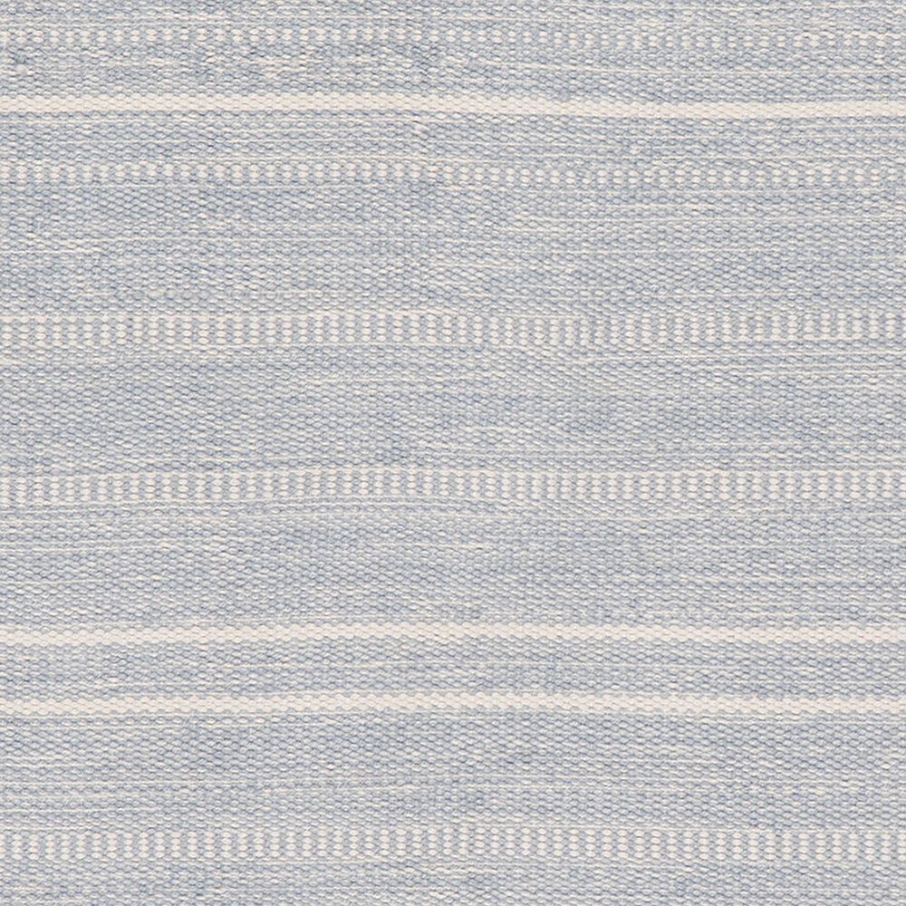 Skipper Stripe Handwoven Indoor/Outdoor Rug Swatch | Swedish Blue