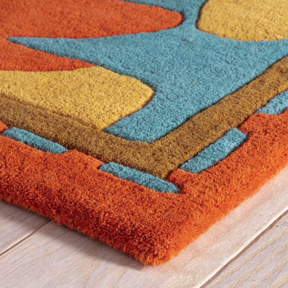 Happy Flower Hand Tufted Wool Rug | Autumn