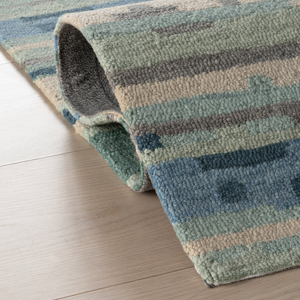Maraza Modern Geometric Indoor Rug | Blue