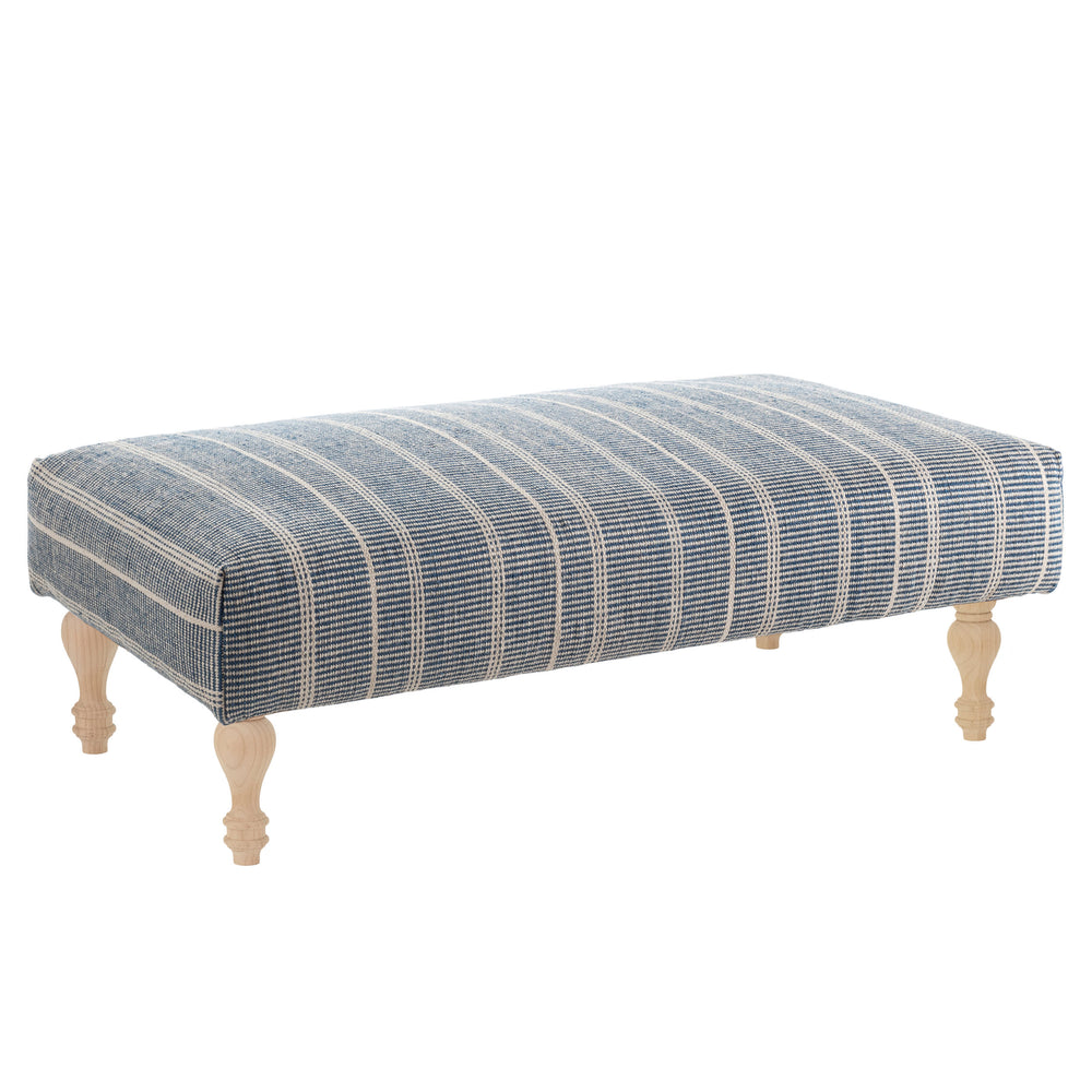 Samson PET Custom Rug Ottoman | Navy