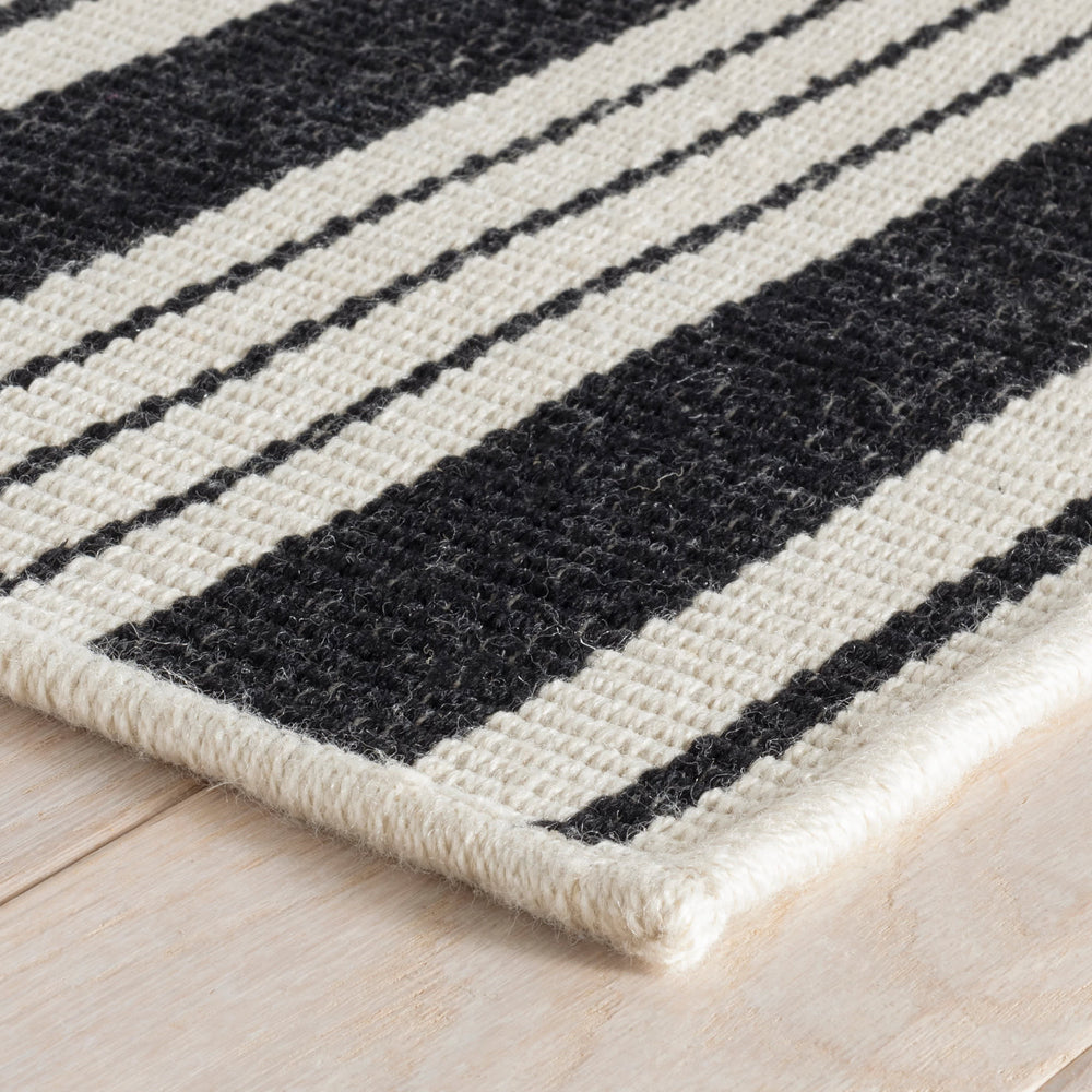 Birmingham Handwoven Indoor/Outdoor Custom Rug | Black
